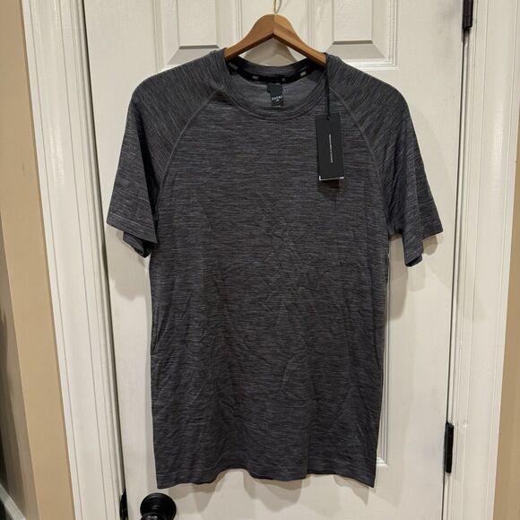 Rhone Vapor Training Short Sleeve Asphalt Heather Shirt Mens Small S NWT - Picture 1 of 4